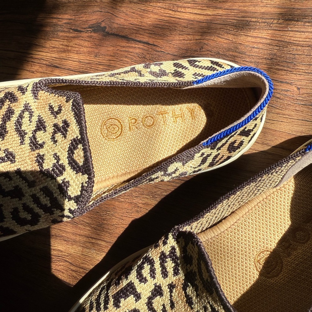 Rothy's Leopard Print Slip-On Sneakers - Picture 3 of 5